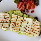 Avocado Halloumi Toast