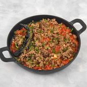 Fried Tomato With Minced Meat Dish