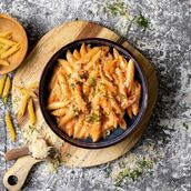 Penne with Pink Sauce (V)