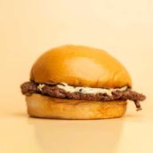 Mushroom truffle burger