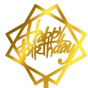 Happy Birthday Star Shape