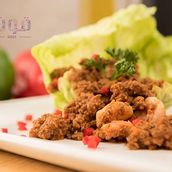 Low Fat Minced Beef & Shrimp Basket