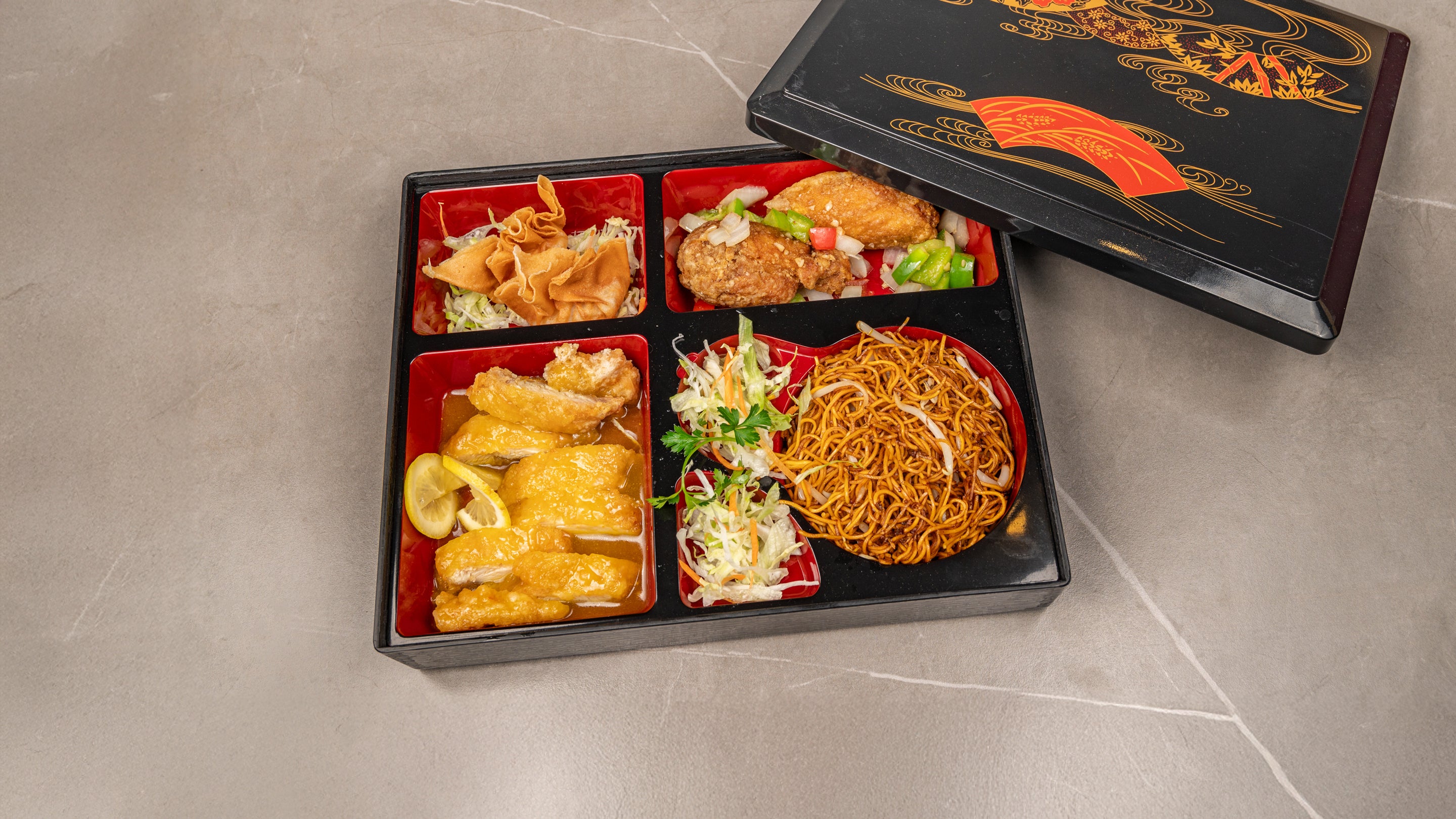 Lemon Honey Chicken Bento Box