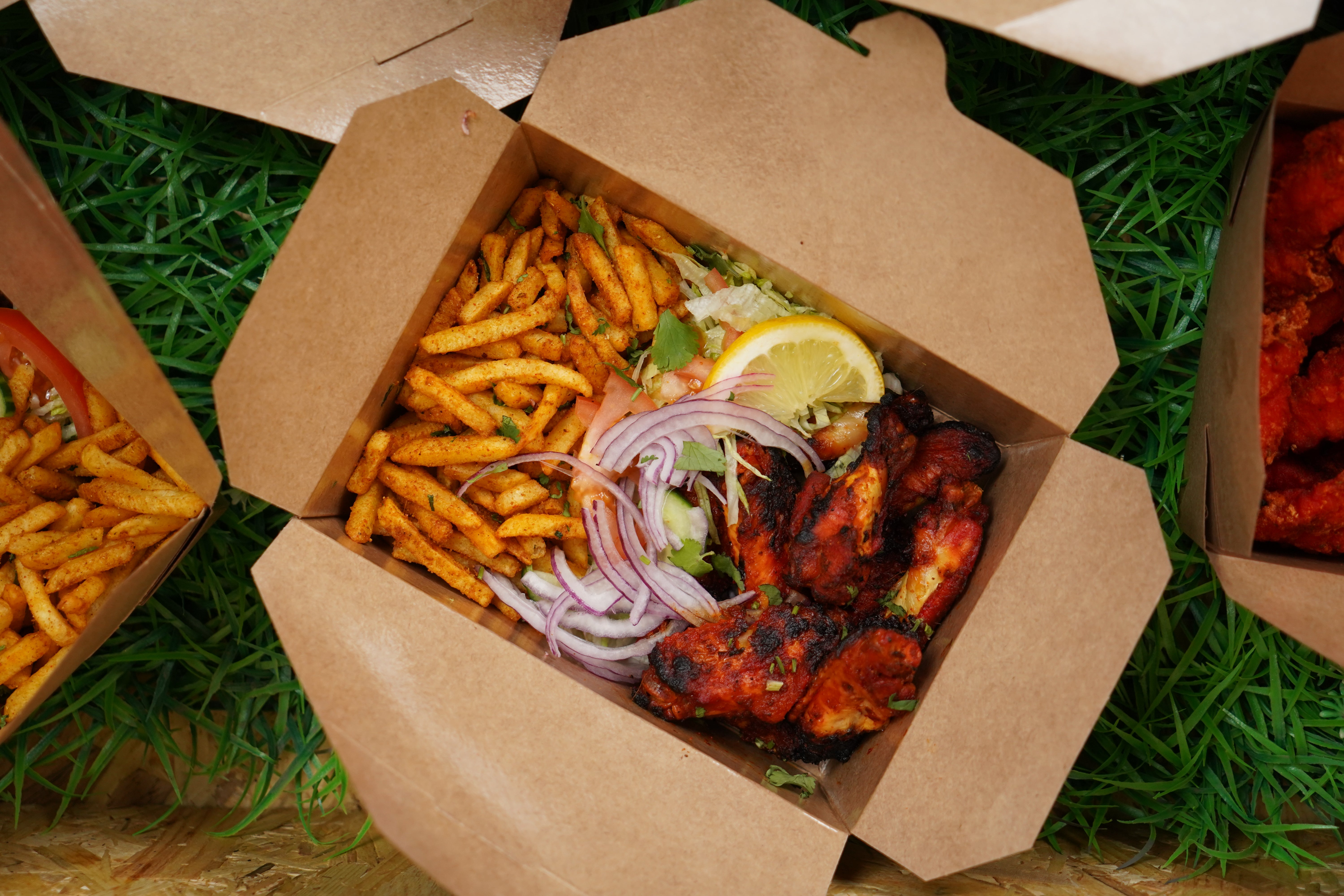 Desi Wings and Masala Fries