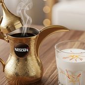 Dallah Nescafe/Milk with Zaffron
