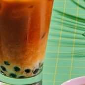 Thai Iced Tea With Boba 