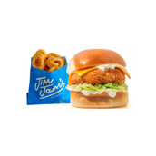 Jims Classic Burger with fries