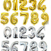 Helium 40 Inch Numbers