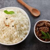 Ghee Rice Beef Curry Combo