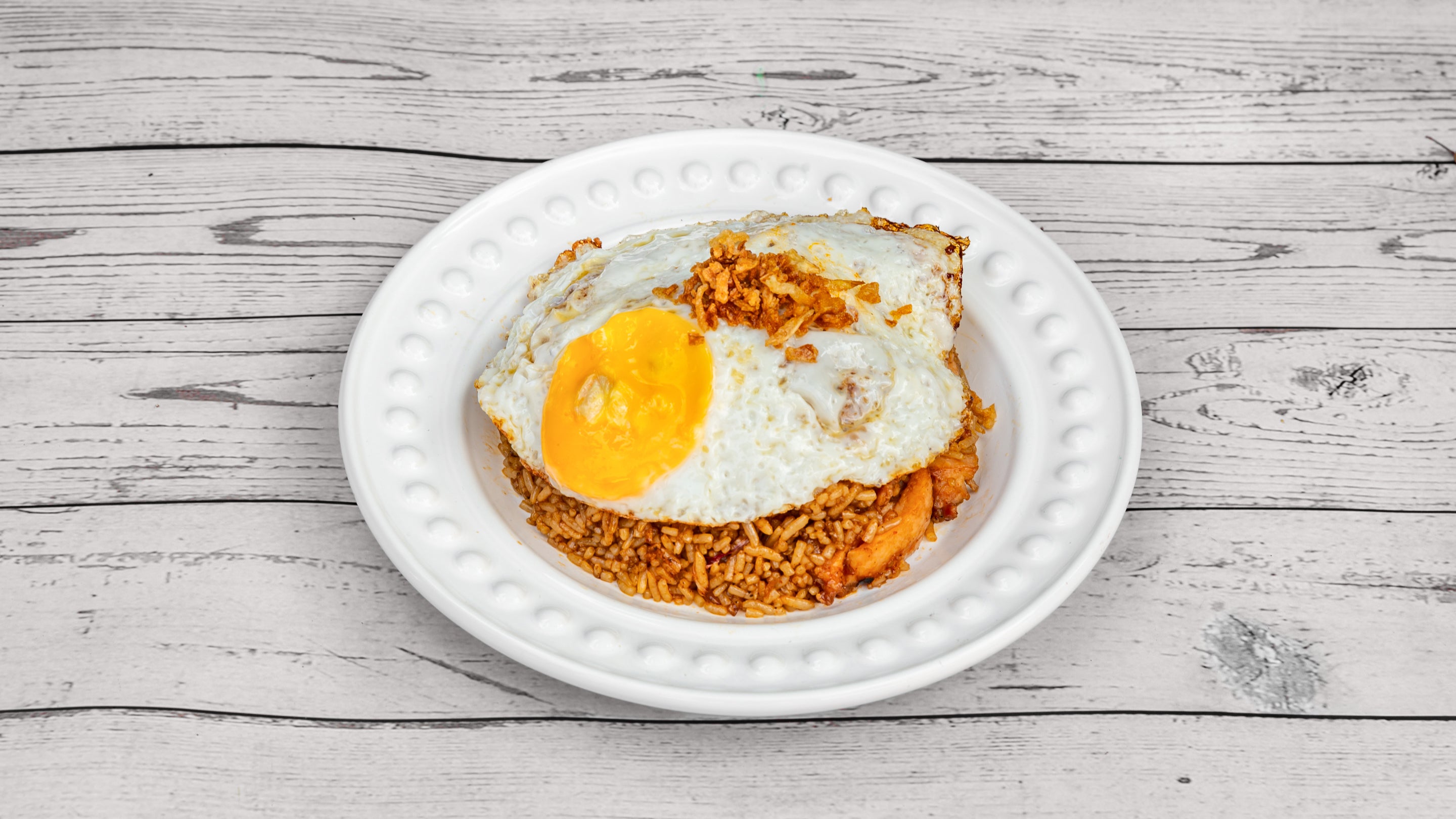 Indonesian Style Fried Rice with Fried Egg - Nasi Goreng