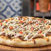 Beef Shawarma & Cheese Manousheh