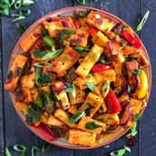 Stir Fried Cottage Cheese