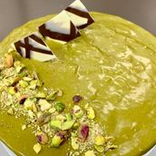 Pistachio And Cheese Cake 