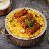 Mutton Seekh Kebab Biryani