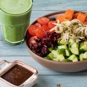 Salad + Juice