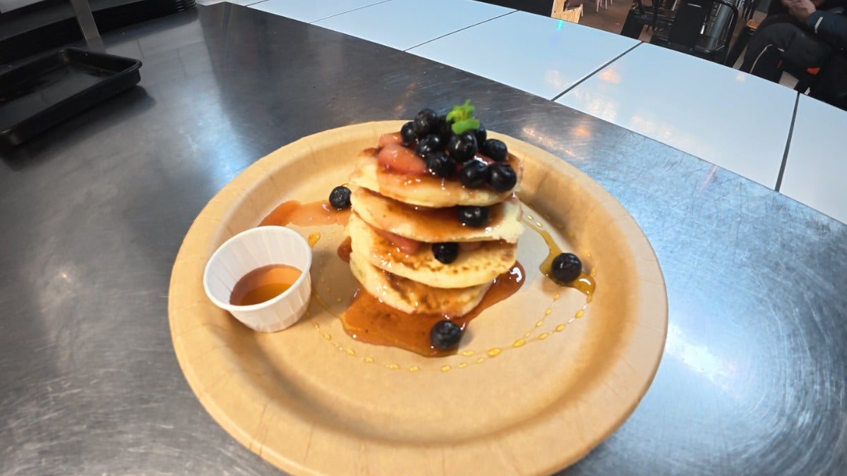 Strawberry and Blueberry Gluten Free Pancakes