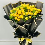Yellow Baby Rose Special Bouquet D34