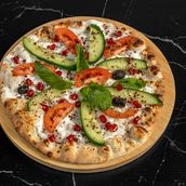 Labneh And Vegetable Manakish