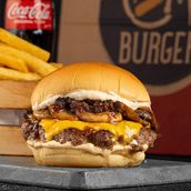Swiss Mushroom Burger Combo