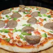 Beef Meatball Pizza