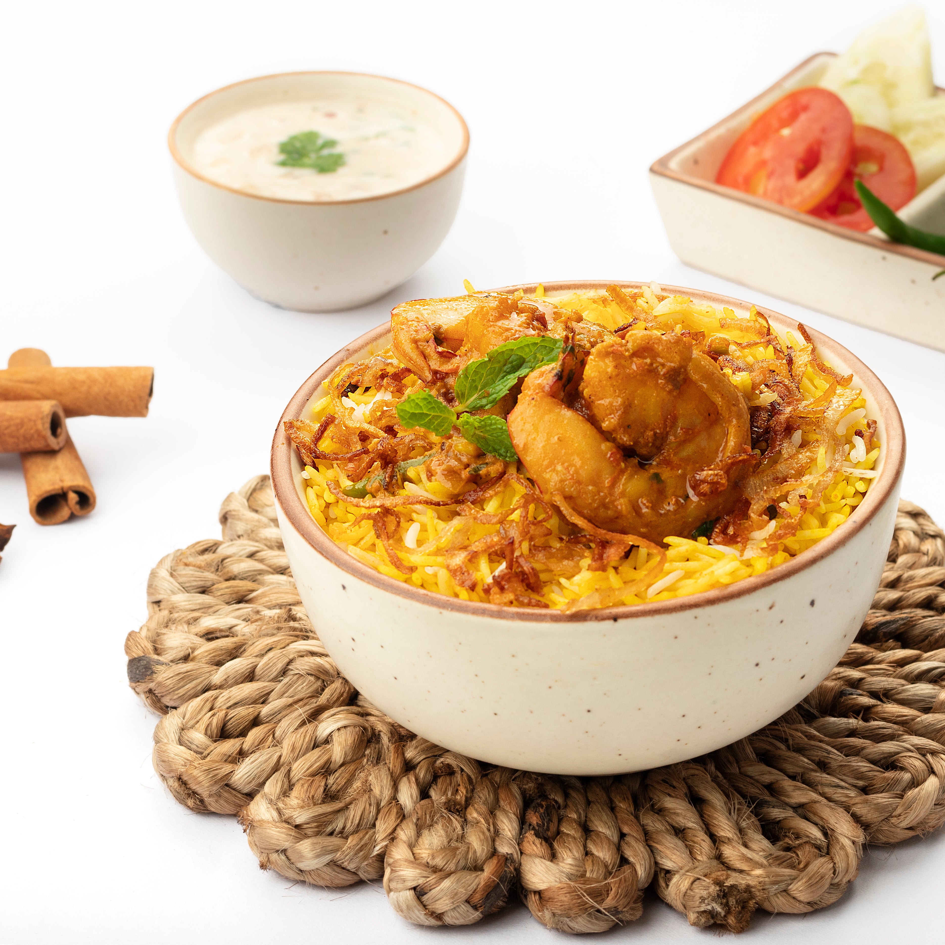 King Prawn Dum Masala Biryani