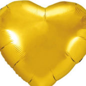 Golden Heart Foil Balloon