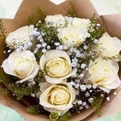 White Roses Bouquet.