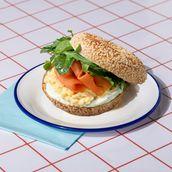 Smoked Salmon & Egg Bagel