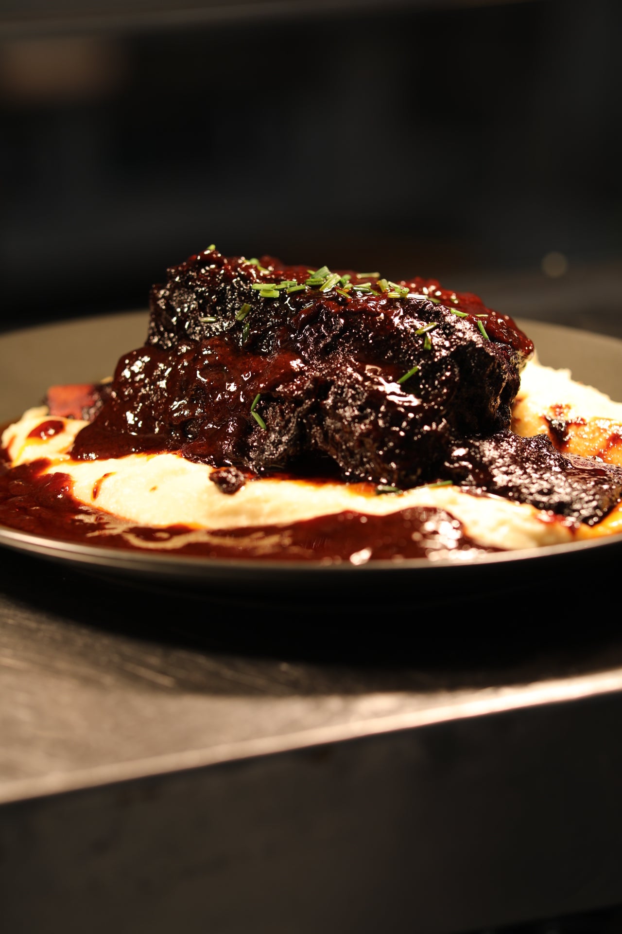 BBQ Beef Rib on Mash (24-Hour Slow-cooked)