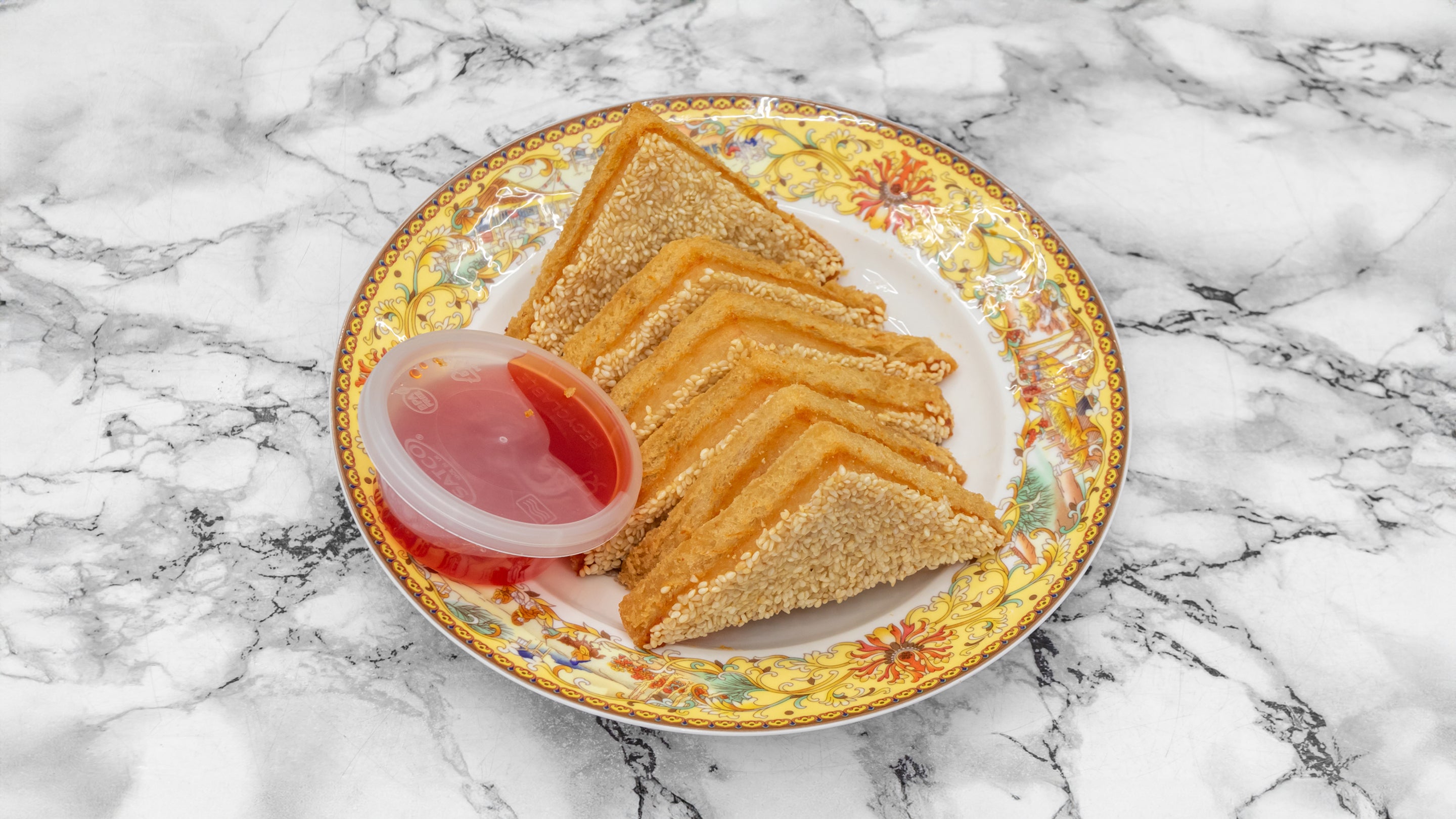 Sesame Prawn on Toast 6虾多士