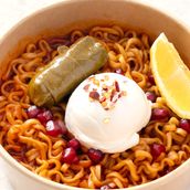 Noodles With Hot Grape Leaves