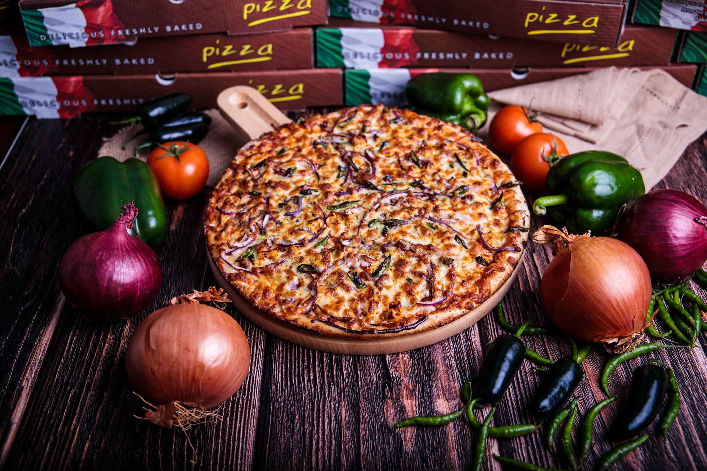 Chilli Paneer Pizza