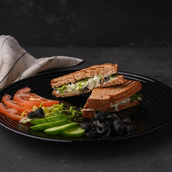 Toasted Brown Toast With Labneh