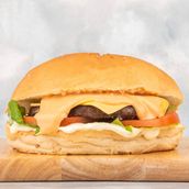 chicken Cheese Burger sandwich 