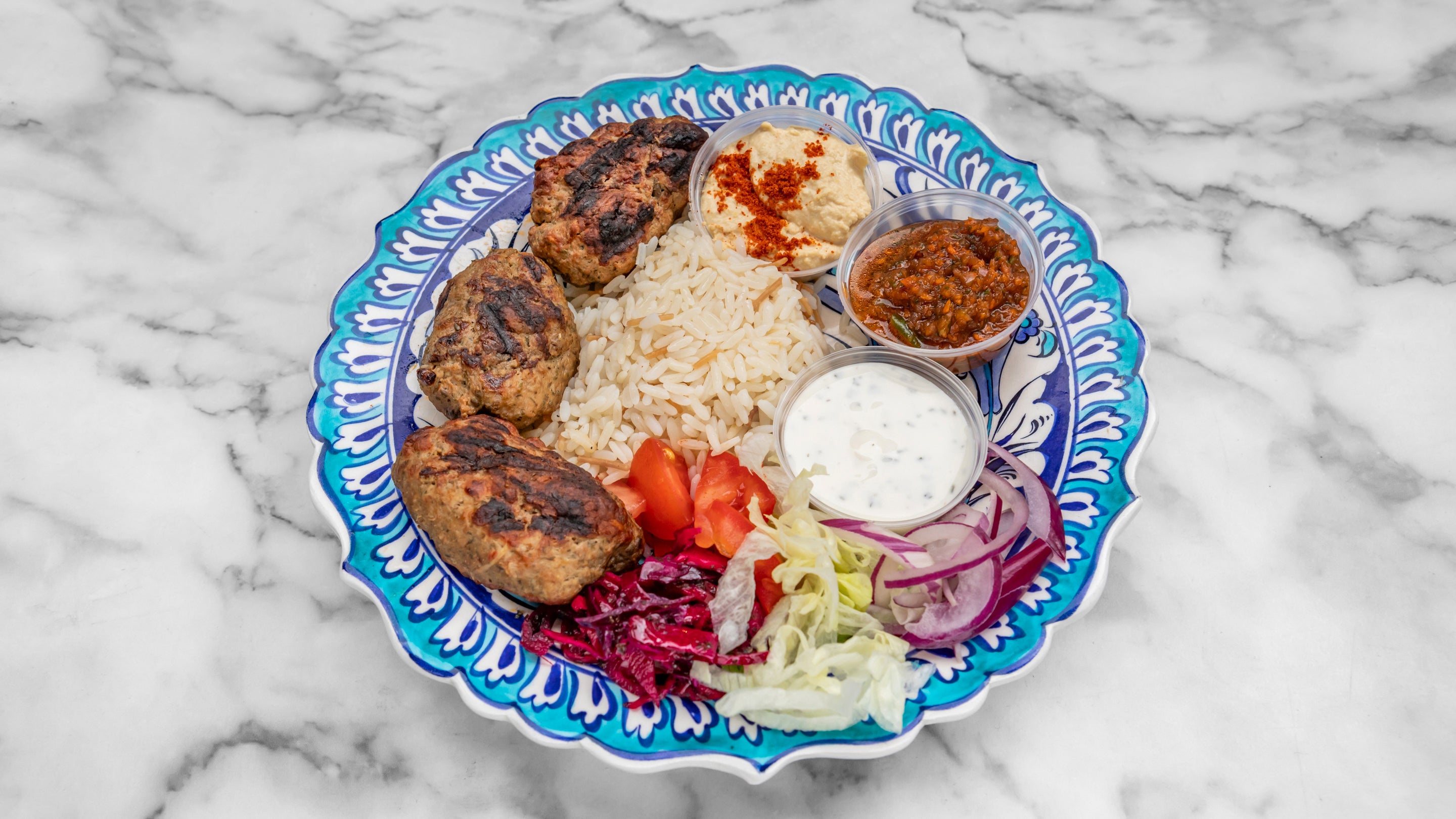 Baba (Lamb and Beef Mix) Köfte & Rice Combo-Box