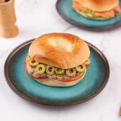 Tuna cream bagel