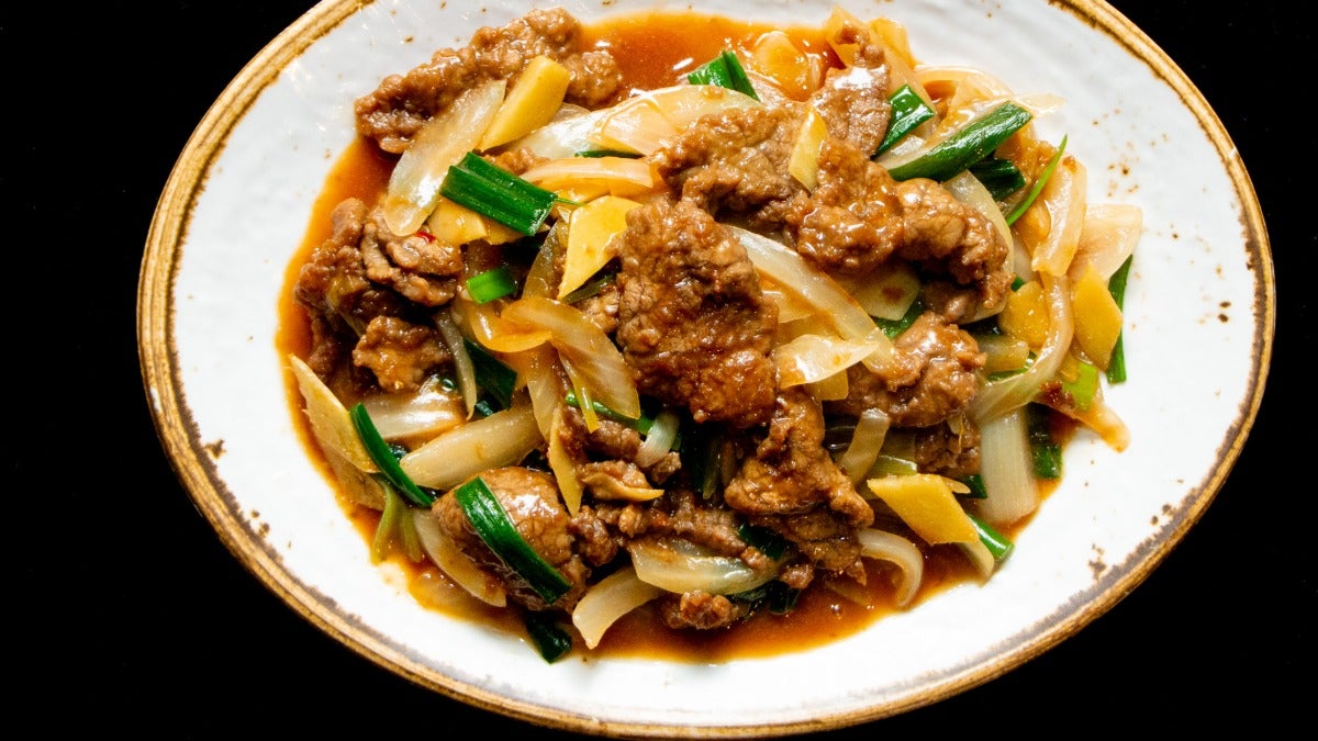 Beef With Ginger and Spring Onion