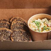 Zaatar Oaties Chips with Feta Dip