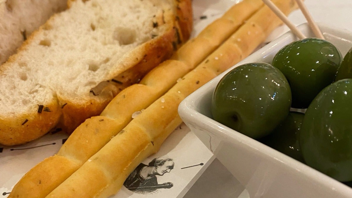 Grissini and Selection of Breads