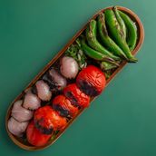 Large Charcoal Grilled Vegetables