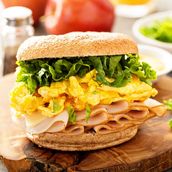 Egg And Turkey Sandwich