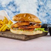 Double Crossed Chicken Burger