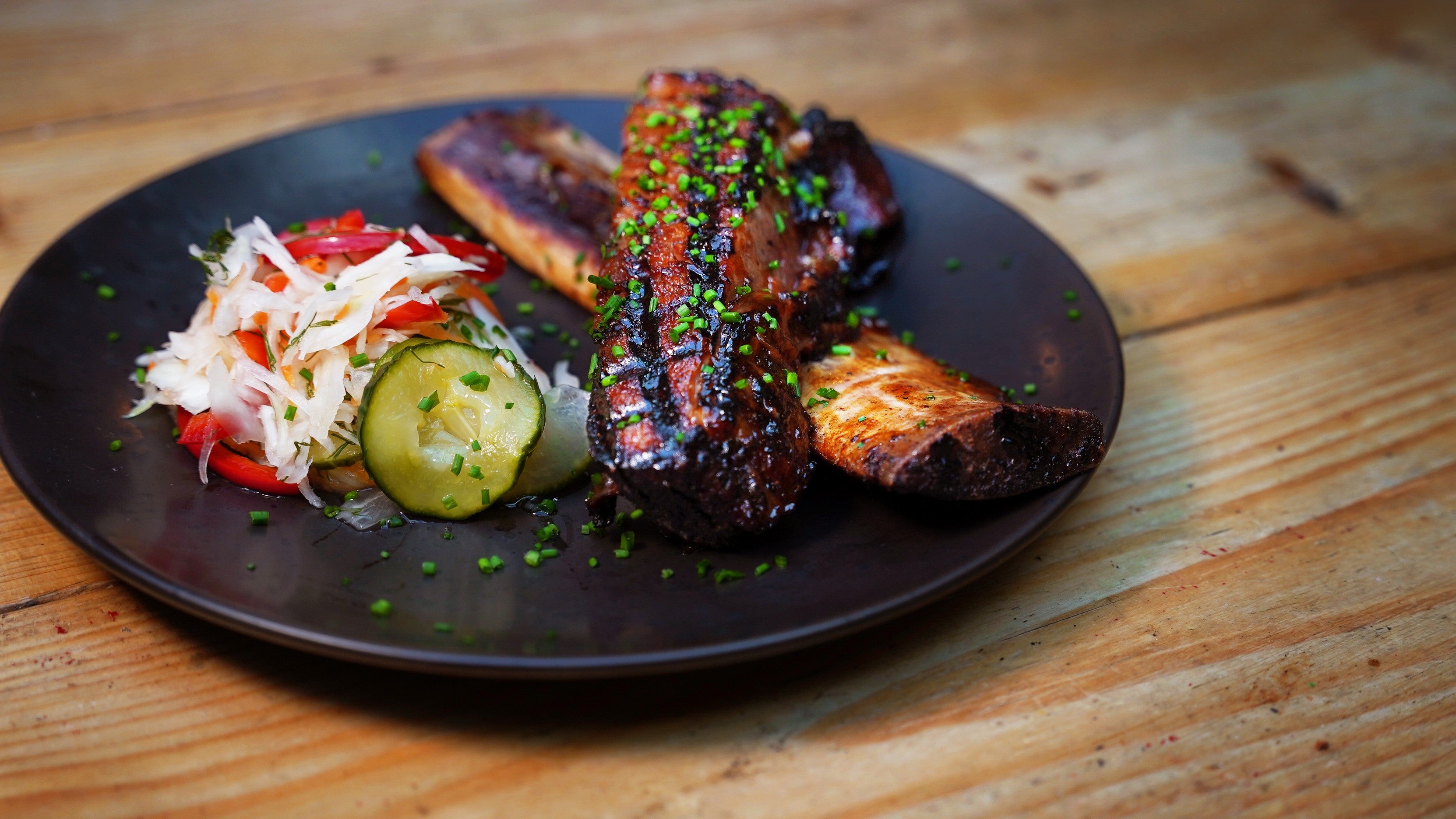 Smoked Pub's Famous Jacob's Ladder Beef Rib