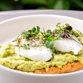 Poached Eggs with Avocado on Toast