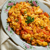 Scrambled Eggs And Tomato
