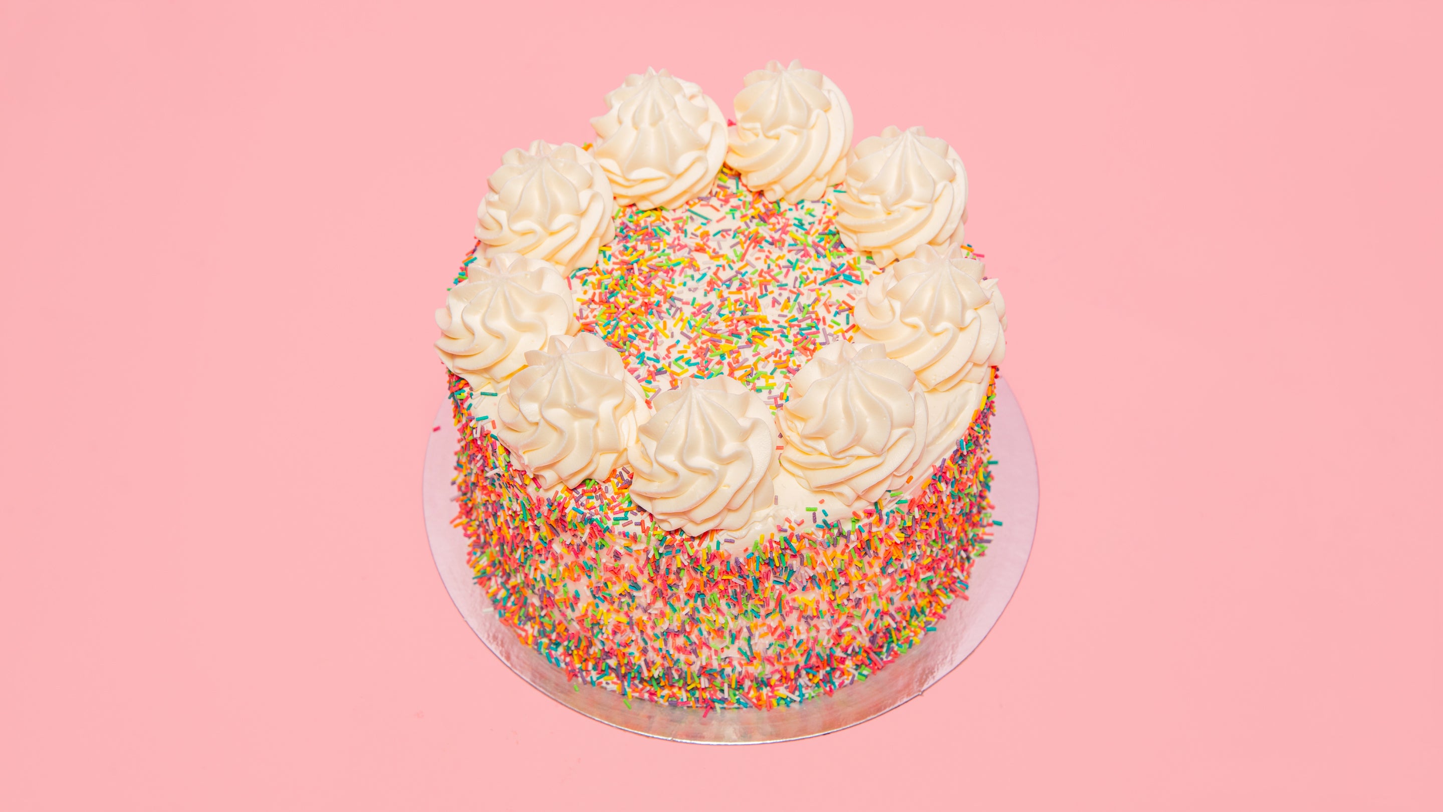 Rainbow Cake Slice
