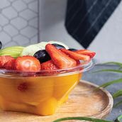 Fruit Salad + Orange Juice