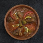 Okra with meat