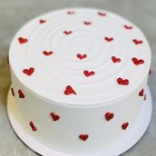 Valentine's Simple Heart Cake - 500g