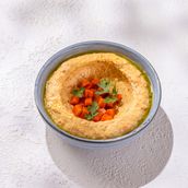 Roasted Carrots & Corriander Hummus